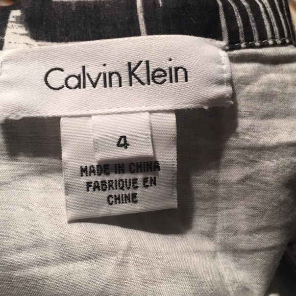 Calvin Klein pleated wash plaid cotton/silk zip - Picture 4 of 5